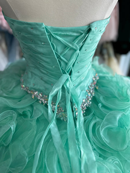 Disney Royal Ball 41011 in Mint color size 12 – Irma's Bridal Boutique