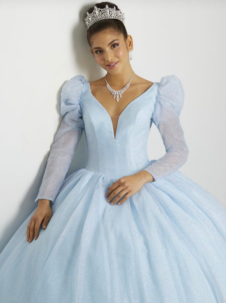 Fiesta Gowns style 56442 in Sky Blue size 8