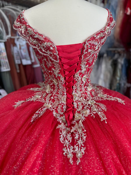 Morilee Quinceañera dress 89275 in red/gold size 10