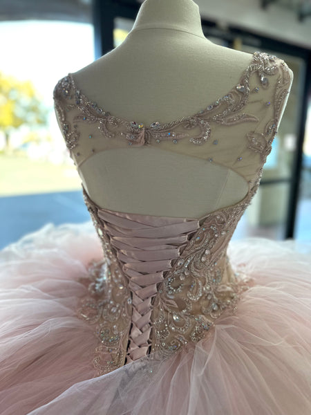 Morilee 89131 in blush/nude size 4