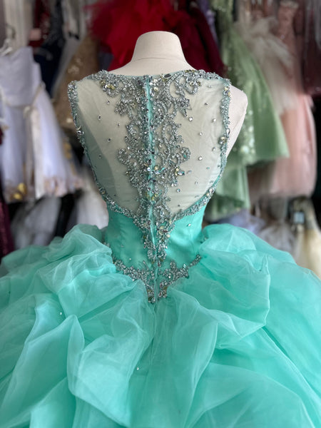 Morilee 89023 in mint color size 10