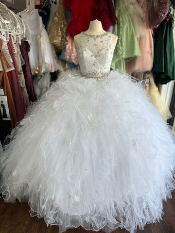 Morilee 89026 in white size 10