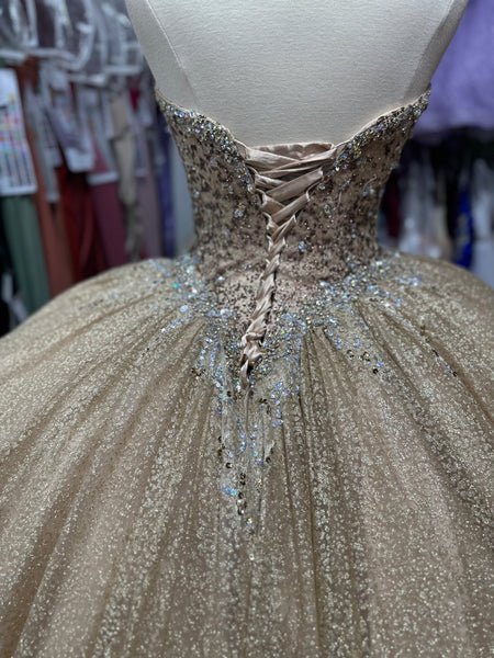 Morilee 89278 in Gold/Bronze size 10